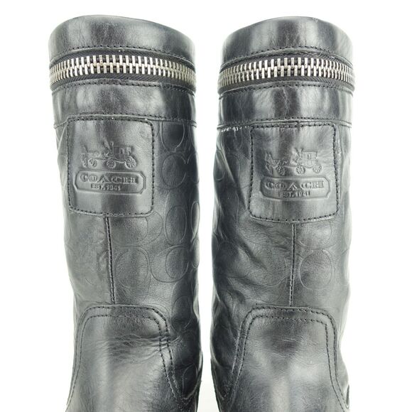 COACH Women Vinni Riding Boots 10" Size 6 B Leather A7567 - Picture 9 of 10